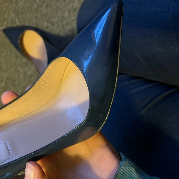 Valentino Blue Stud Heels, size 38.5 - Picture 10 of 15